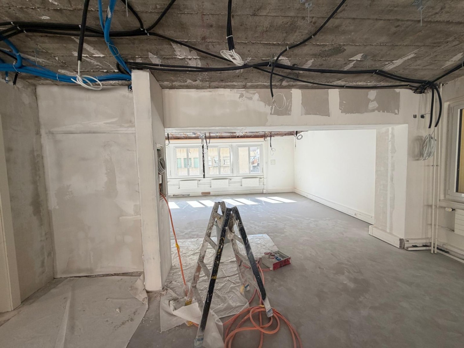 Chantier de rénovation en Suisse romande